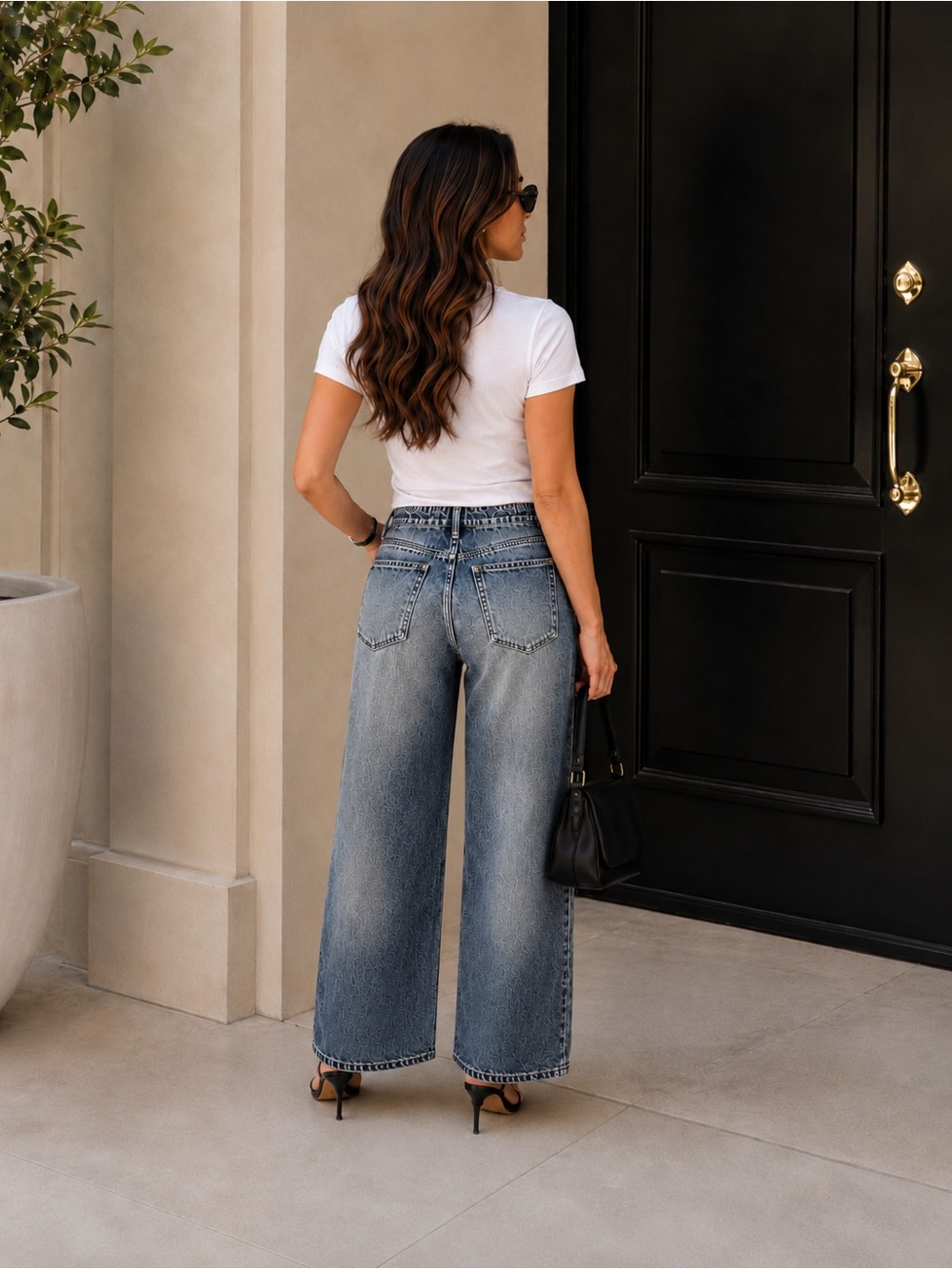 rag & bone Miramar Custom Tailored Petite Wide Leg Pants M/L - Picture 2 of 4
